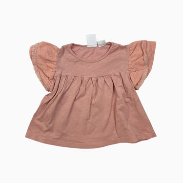 Haut basque pêche avec manches texturé 18-24M