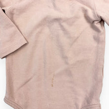 Charger l&#39;image dans la galerie, Cache-couche rose blush en coton bio avec petit col 6-9M
