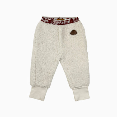Pantalon blanc en sherpa 12-18M