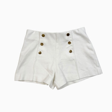Short blanc avec boutons 2-3Y