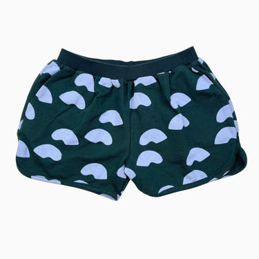 Short vert à imprimé tache bleue en coton 8Y