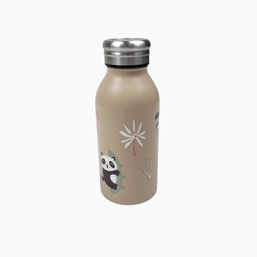 Bouteille en acier inoxidable à imprimé animaux tropicaux
