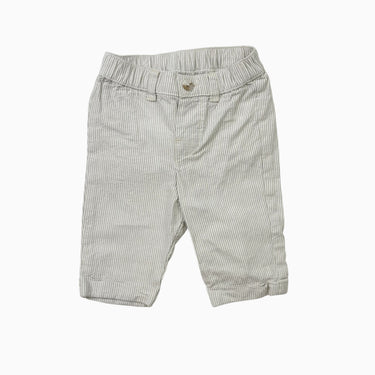 Pantalon à rayures taupe 1-2M