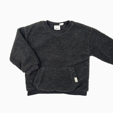 Pull charcoal 'bouclé' 18-24M