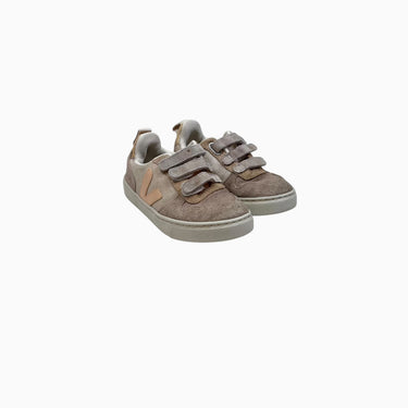 Sneakers nude à velcro 10US
