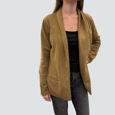 Veste latté en poly et viscose pour femmes S