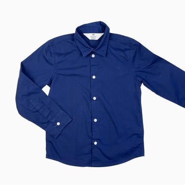 Chemise marine en coton 5-6Y