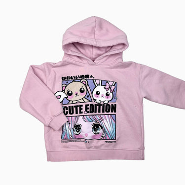 Pull capuchon rose Cute Edition 6-7Y