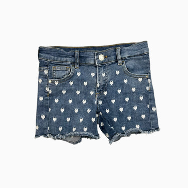 Short en denim 'coeurs' 6-7Y