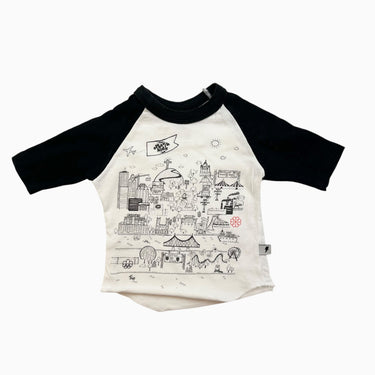 Chandail blanc 'Montréal' 0-3M