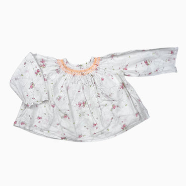 Blouse smock orange fluo 12M