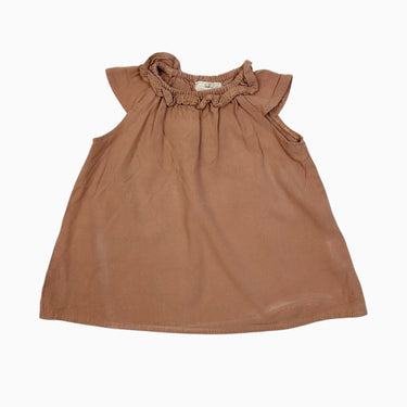 Robe vieux-rose en viscose 6-12M