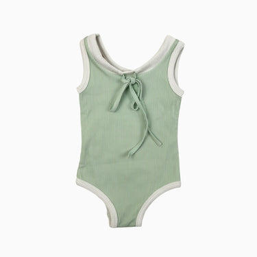 Maillot menthe côtelé 4Y