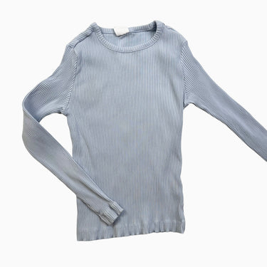 Chandail bleu cotelé 9-10Y