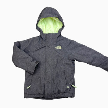 Manteau mi-saison épais gris chiné 'hyvent' XXS 5Y