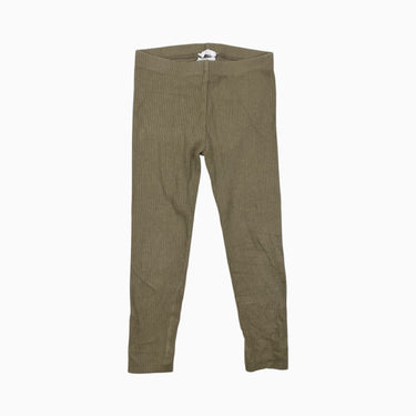Legging olive côtelé en coton et modal 4Y