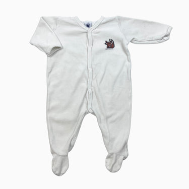Pyjama blanc 'renard' velours 6M