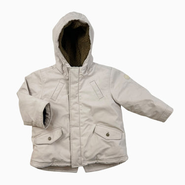 Manteau rose pâle doublé en sherpa 36M