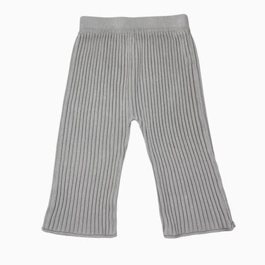 Pantalon gris en coton cotelé à jambes larges 4Y