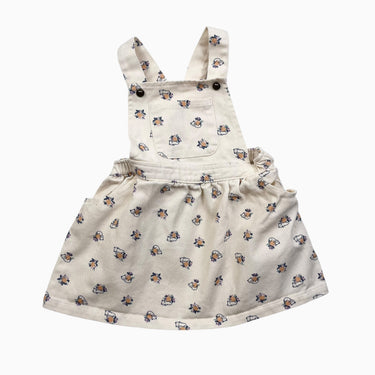 Robe style jumper en denim vanille 'chats' 24M