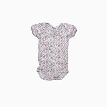 Cache-couche blanc fleuri 6M