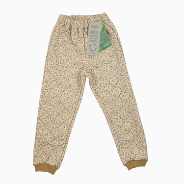 Pantalon matelassée fleurie beige jaune 5Y