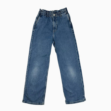 Pantalon à taille élastique en denim 9-10Y