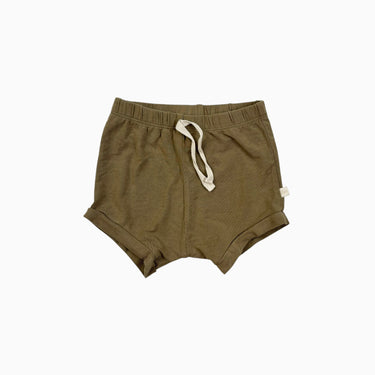 Short olive en bambou, coton et spandex 2-3Y