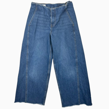 Jeans foncé 'cropped' à jambes évasées 11-12Y