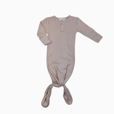 Dormeuse à noeud beige côtelé 0-6M