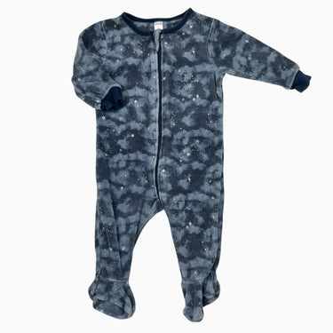 Pyjama marine 'étoiles' en velours 6M