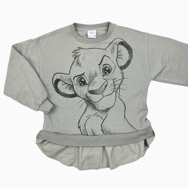 Pull sauge 'Le Roi Lion' 7Y