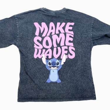 T-shirt noir 'Stitch' 11-12Y