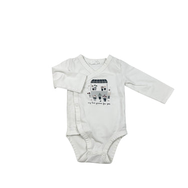 Cache-couche blanc 'plantes' 3M
