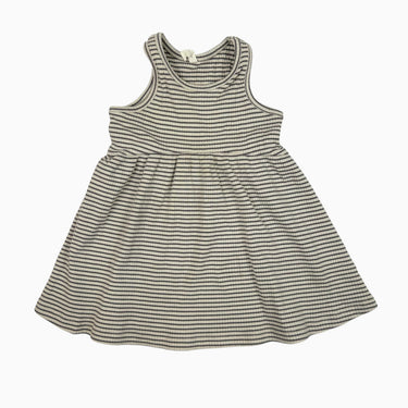 Robe à rayures grises côtelée 18-24M