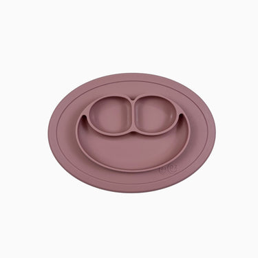 Assiette rose en silicone à suction