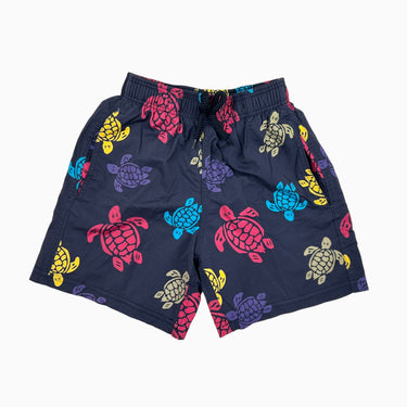 Maillot avec filet intégré marine 'tortues' 8Y