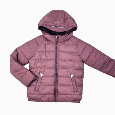 Manteau style puffer prune réversible vieux-rose 7-8Y