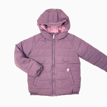 Manteau style puffer prune réversible vieux-rose 9-10Y