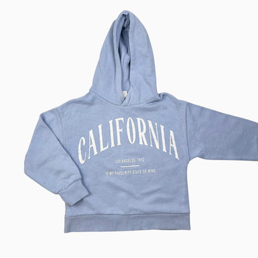 Pull à capuchon bleu-mauve 'California' 8Y