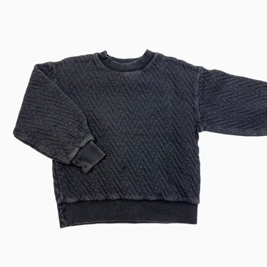 Pull anthracite matelassé 6Y