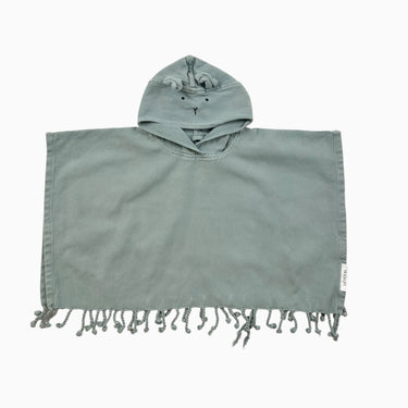 Sortie de plage olive 'lapin' 12-18M