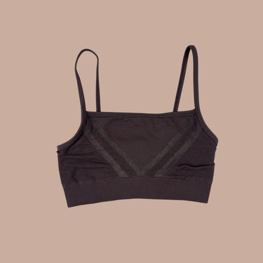 Bralette de sport marron pour femmes M/L