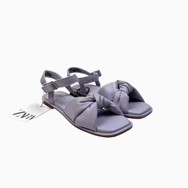 Sandale 'noeuds' lilas à velcro 33EU