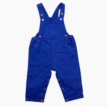 Salopette bleu-violet en canvas de coton 6M