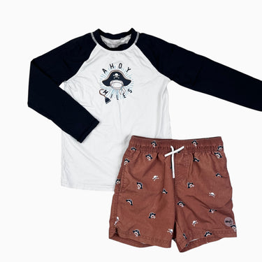 Short et haut maillot pirate 6Y