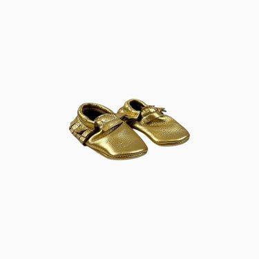 Mocassins en cuir gold 0-3M