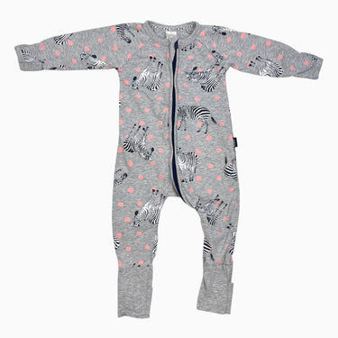 Pyjama en coton extensible à imprimé zèbres 6-12M