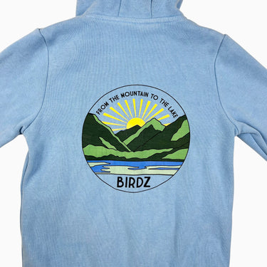 Veste à capuchon bleu 'From the mountain of the lake' 10Y