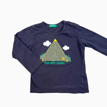 Chandail anthracite 'play with colors' 12-18M